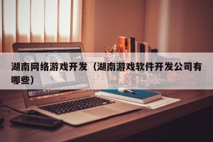 湖南网络游戏开发（湖南游戏软件开发公司有哪些）